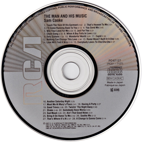 Sam Cooke : The Man And His Music (CD, Comp, RM)
