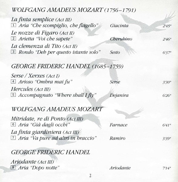 Jennifer Larmore : Where Shall I Fly (Handel & Mozart Arias) (CD)