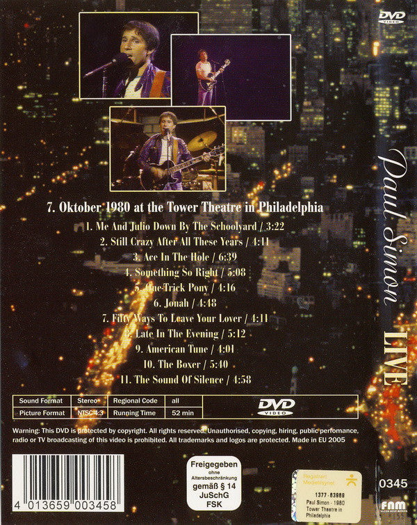 Paul Simon : Live (DVD-V, NTSC)