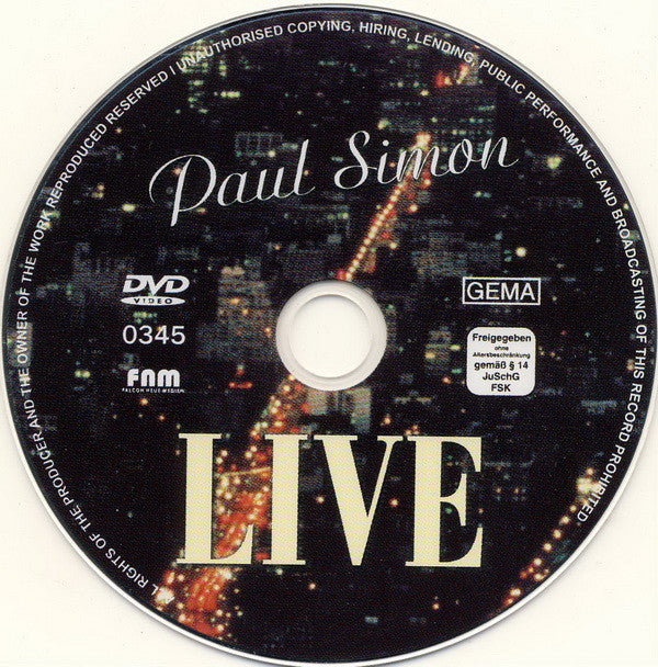 Paul Simon : Live (DVD-V, NTSC)