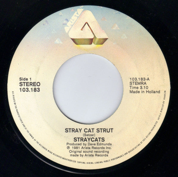 Stray Cats : Stray Cat Strut (7", Single)
