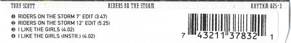 Tony Scott : Riders On The Storm (CD, Maxi)