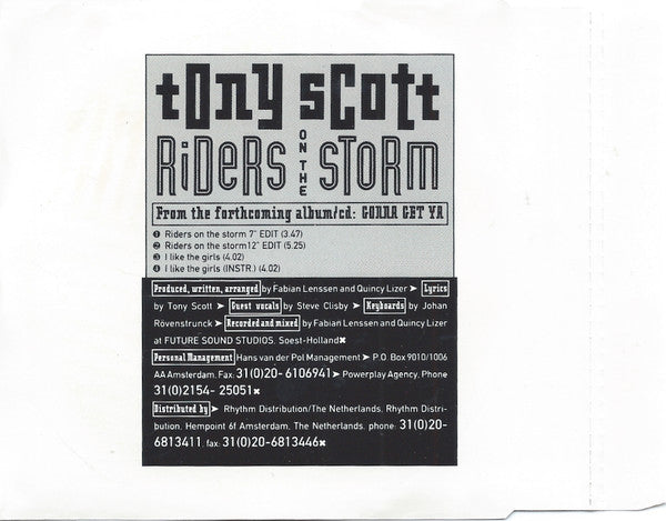 Tony Scott : Riders On The Storm (CD, Maxi)