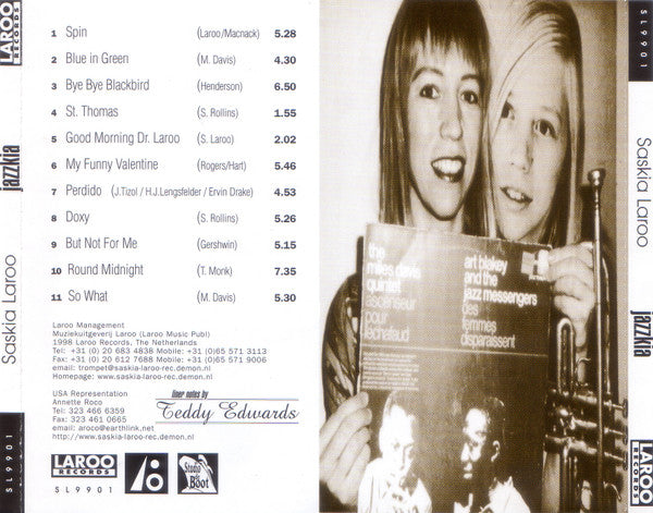 Saskia Laroo : Jazzkia (CD, Album)