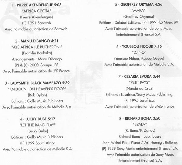 Various : United Voices Of Africa No. 2 (CD, Comp)