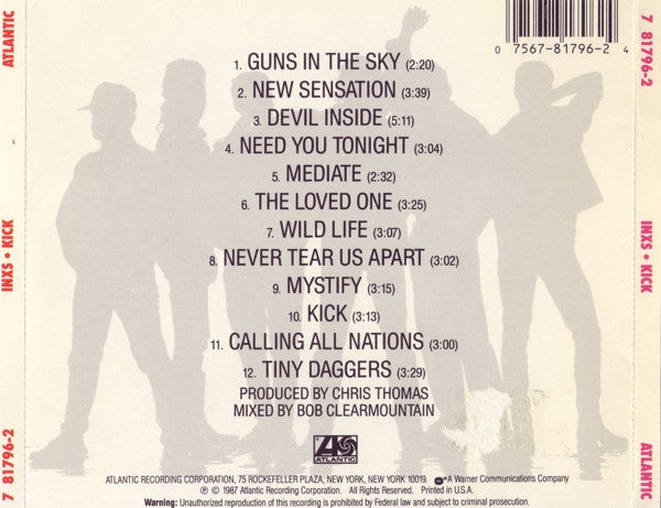 INXS : Kick (CD, Album, RP)