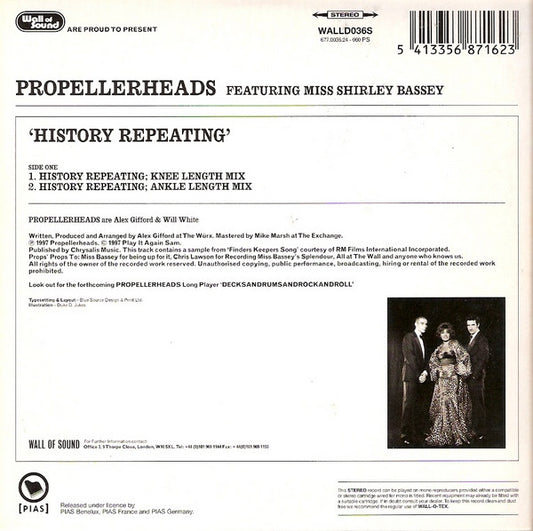 Propellerheads Featuring Shirley Bassey : History Repeating (CD, Single)