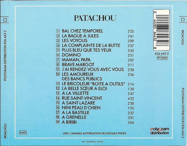 Patachou : Patachou (CD, Comp)