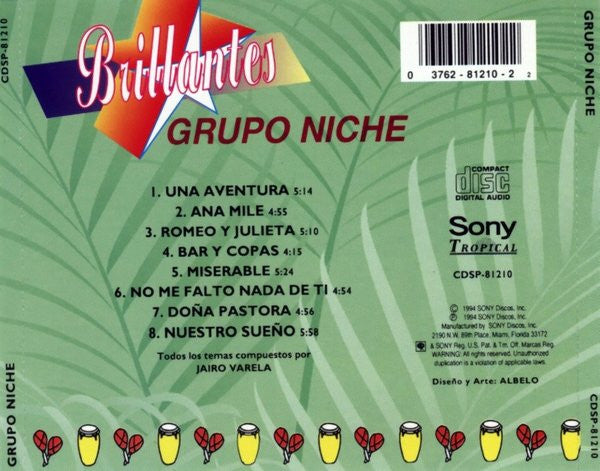 Grupo Niche : Brillantes (CD, Comp)