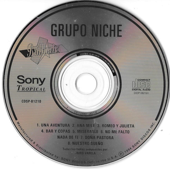 Grupo Niche : Brillantes (CD, Comp)
