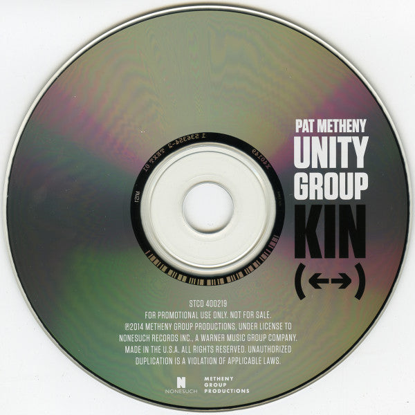 Pat Metheny Unity Group : Kin (←→) (CD, Album, Promo, Car)