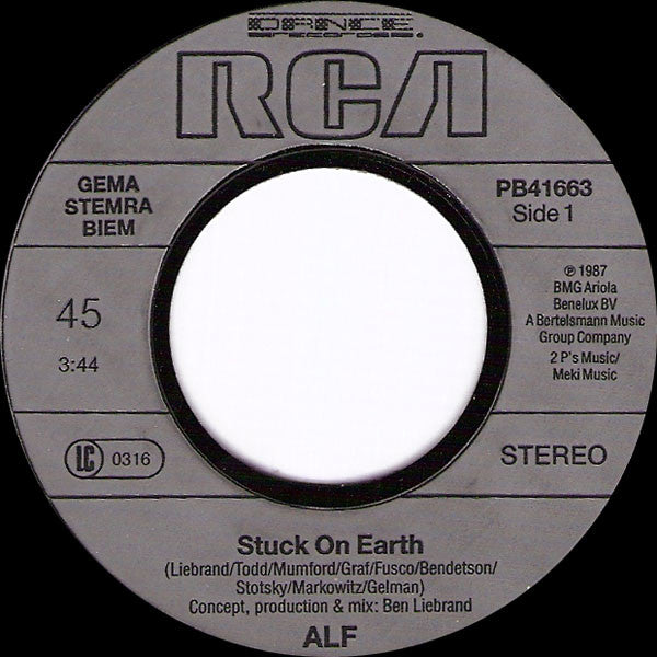 ALF (2) : Stuck On Earth (7", Single)