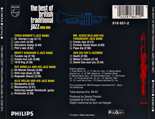 Various : The Best Of British Traditional Jazz (CD, Comp)