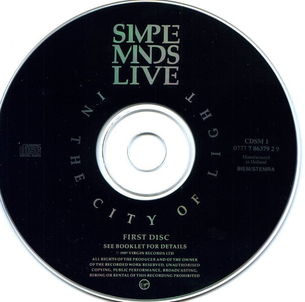 Simple Minds : Live In The City Of Light (2xCD, Album, RE)