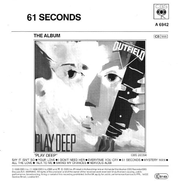 The Outfield : Your Love (7", Single)