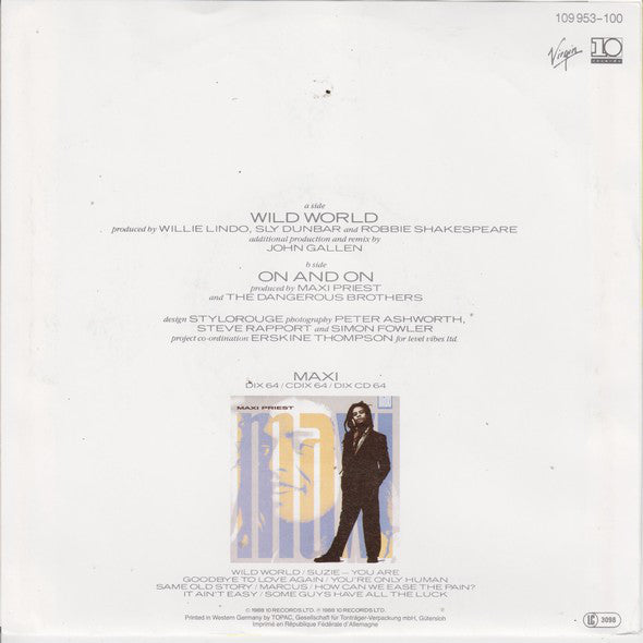Maxi Priest : Wild World (7", Single)