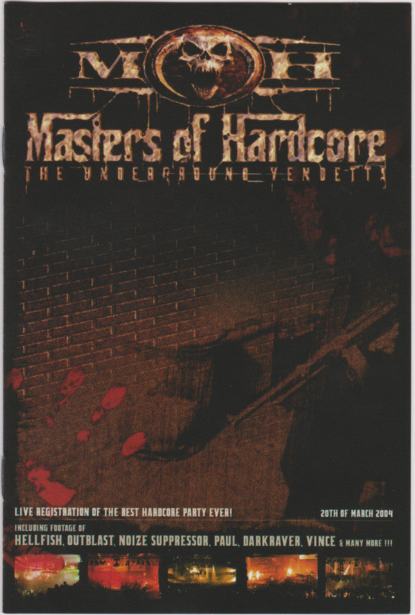 Various : Masters Of Hardcore - The Underground Vendetta (DVD)