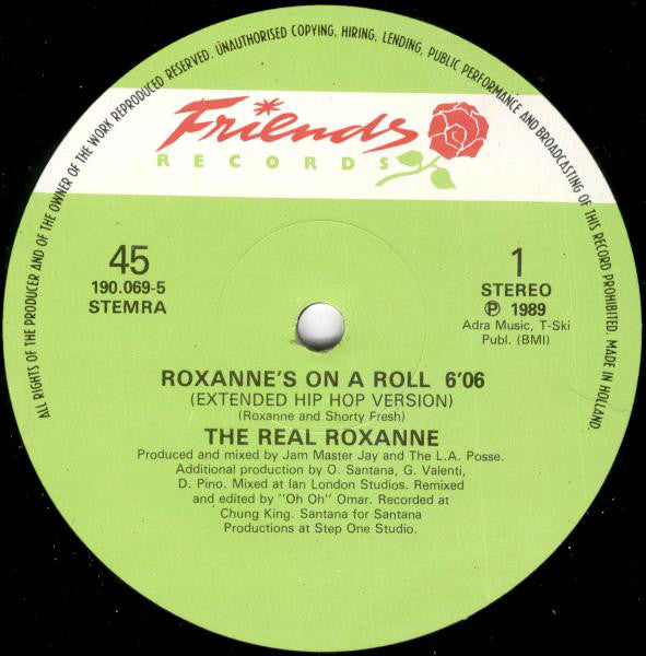 The Real Roxanne : Roxanne's On A Roll (12")