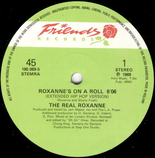 The Real Roxanne : Roxanne's On A Roll (12")