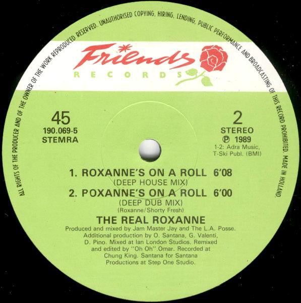 The Real Roxanne : Roxanne's On A Roll (12")