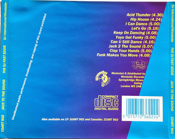 "Fast" Eddie Smith : Jack To The Sound (CD, Album)