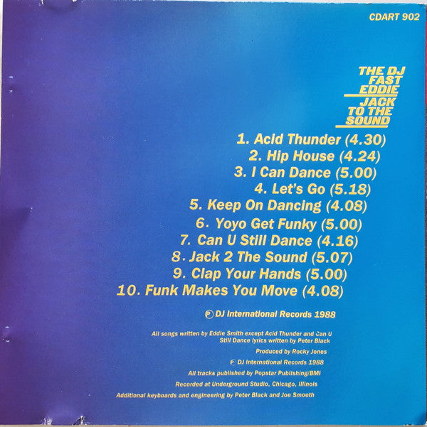"Fast" Eddie Smith : Jack To The Sound (CD, Album)