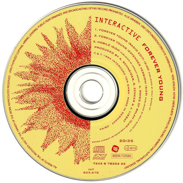 Interactive : Forever Young (CD, Maxi)