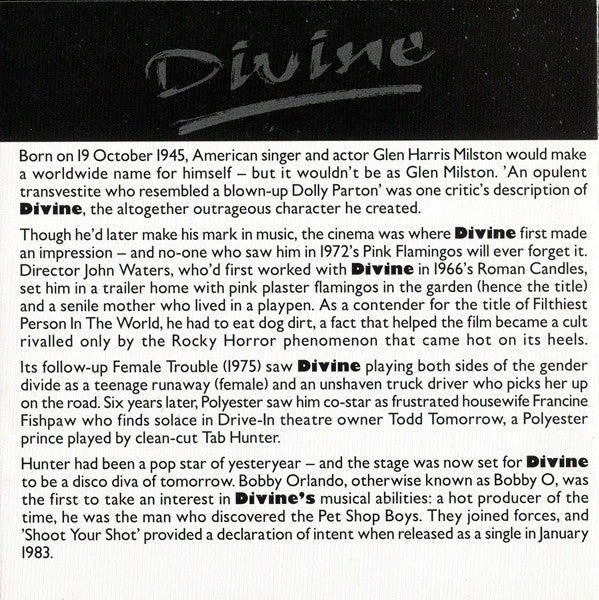 Divine : Shoot Your Shot (CD, Comp)