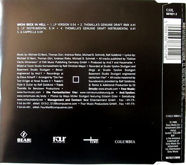Die Fantastischen Vier : Michi Beck In Hell (CD, Single, Enh)