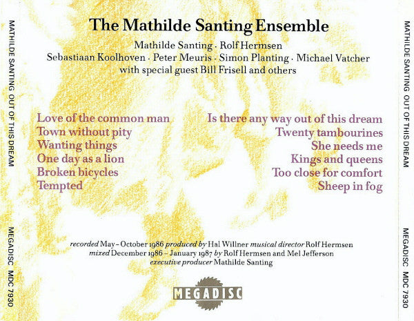 Mathilde Santing : Out Of This Dream (CD, Album)