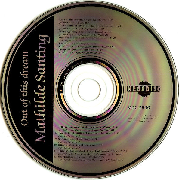Mathilde Santing : Out Of This Dream (CD, Album)