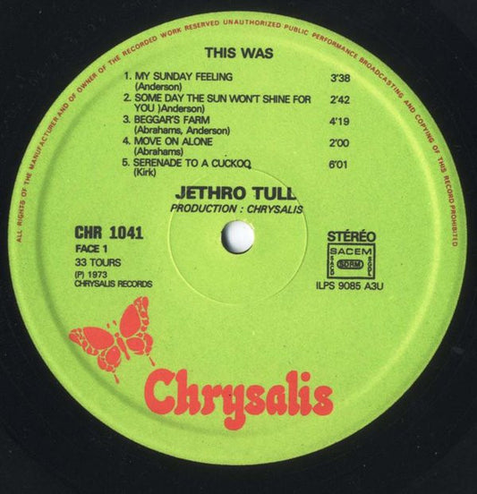 Jethro Tull : This Was (LP, Album, RE, Gat)