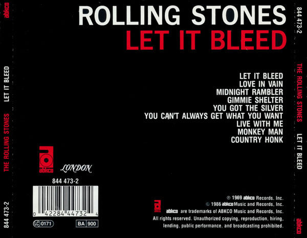 The Rolling Stones : Let It Bleed (CD, Album, RE, RM)