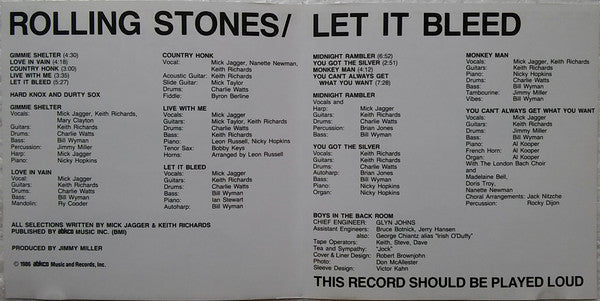 The Rolling Stones : Let It Bleed (CD, Album, RE, RM)