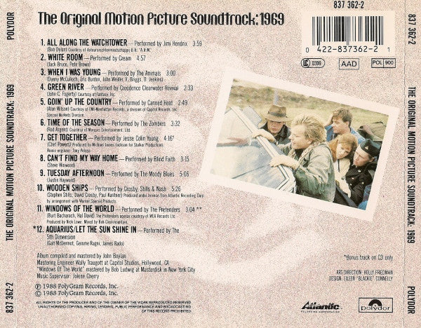 Various : 1969 - The Original Motion Picture Soundtrack (CD, Comp)