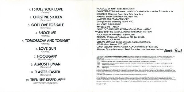 Kiss : Love Gun (CD, Album, RE)