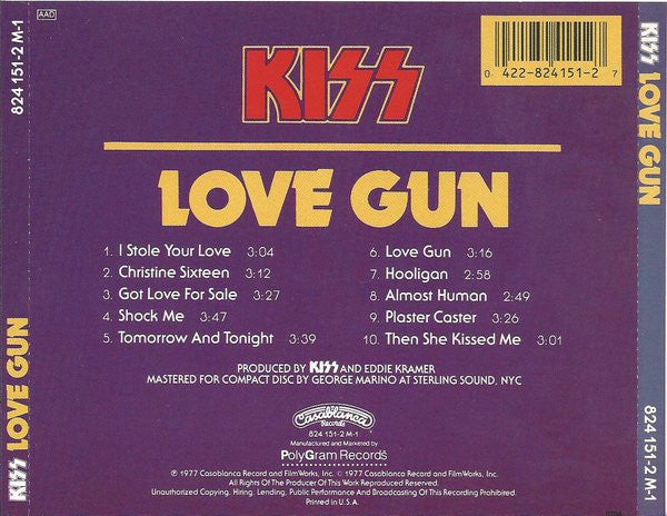 Kiss : Love Gun (CD, Album, RE)