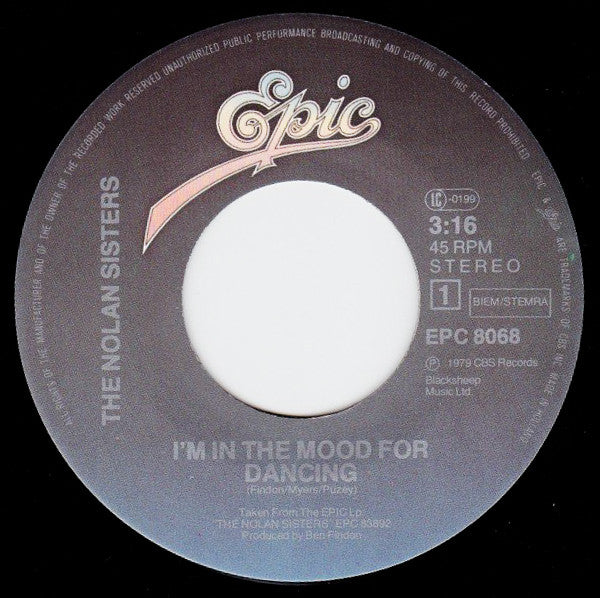 Nolan Sisters* : I'm In The Mood For Dancing (7", Single)
