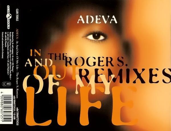 Adeva : In And Out Of My Life (The Roger S. Remixes) (CD, Single)