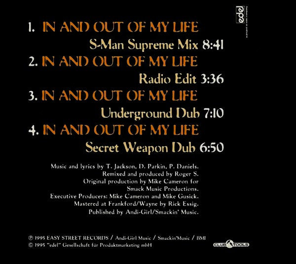 Adeva : In And Out Of My Life (The Roger S. Remixes) (CD, Single)