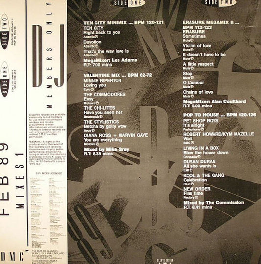Various : February 89 - Mixes 1 (12", Mixed)