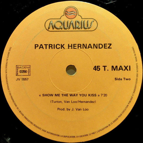 Patrick Hernandez : Disco Queen (12", Maxi)