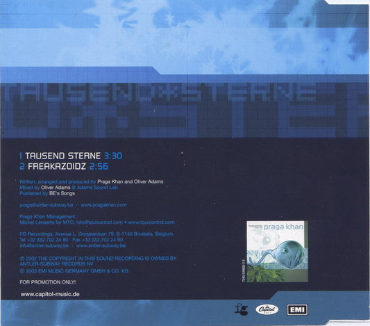 Praga Khan : Tausend Sterne (CD, Single, Promo)