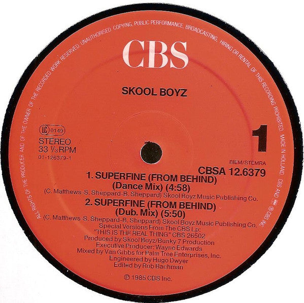 Skool Boyz : Superfine / Can We Do It Again (12")