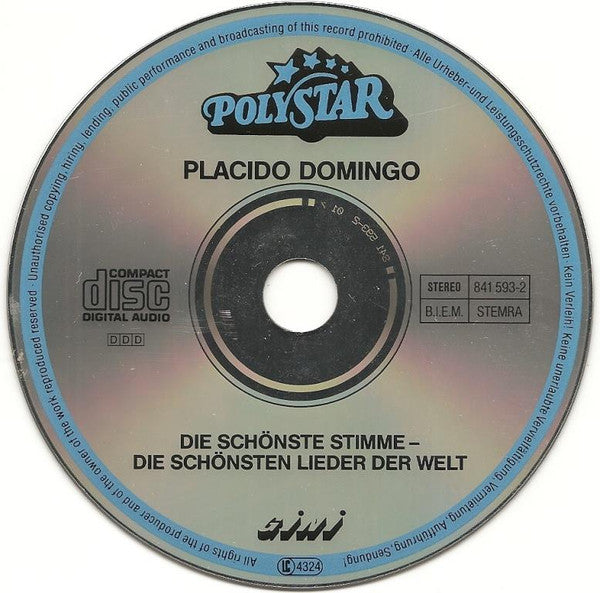 Placido Domingo : Die Schönste Stimme - Die Schönsten Lieder Der Welt (CD, Album)