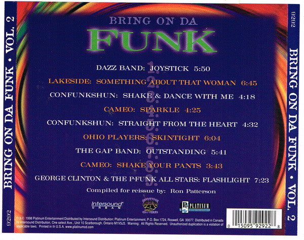Various : Bring On Da Funk Vol.II (CD, Comp)
