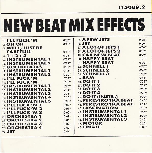 Speck & Roan : New Beat Mix Effects (CD)