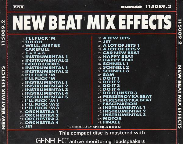 Speck & Roan : New Beat Mix Effects (CD)