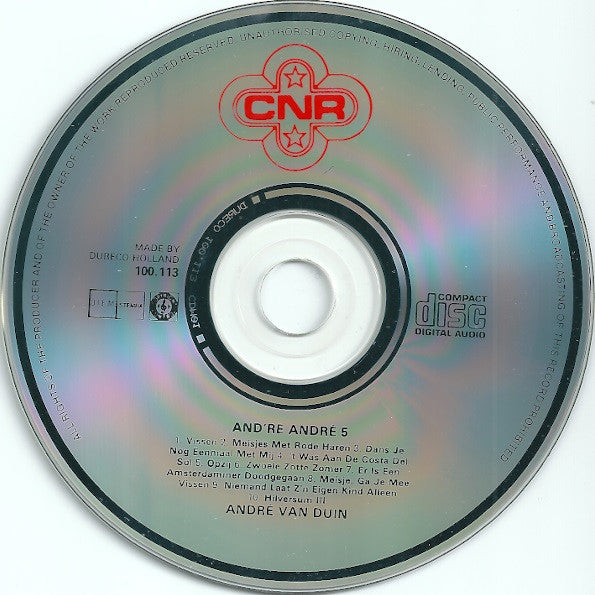 André van Duin : And're André 5 - Onvergetelijke Liedjes (CD, Album, RE)