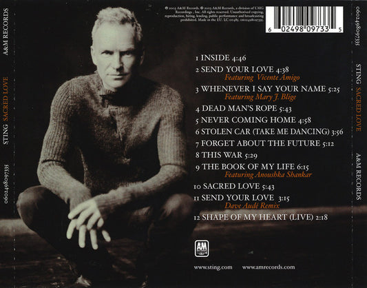 Sting : Sacred Love (CD, Album)